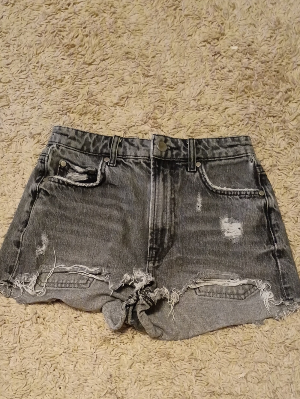 Black Jean Shorts Zara